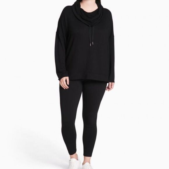Calvin Klein Activewear Cowl Neck Drop Shoulder - Picture 1 of 7